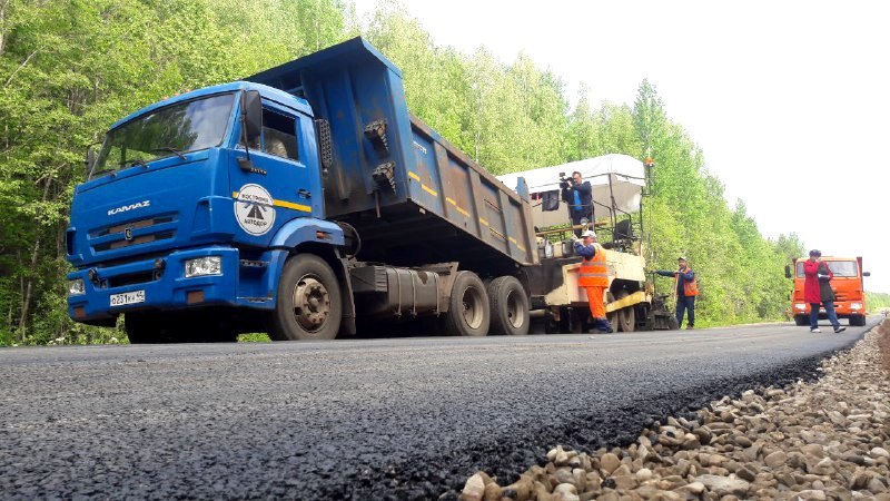 В Костромской области ведется ремонт дороги в Шарьинском и Пыщугском районах